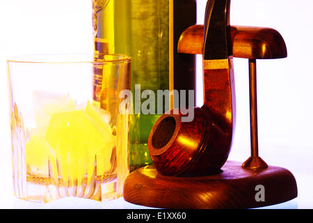 Set di whisky con effetto di gel Foto Stock