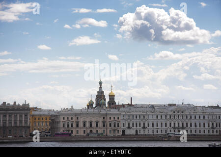 San Pietroburgo vista da Neva Foto Stock