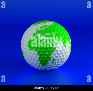 Sfera di golf Foto Stock