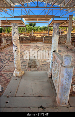 A paleocristiana Basilica Sofronios (V secolo D.C.), Nikiti, Sithonia Halkidiki, (Calcidica), Macedonia, Grecia. Foto Stock