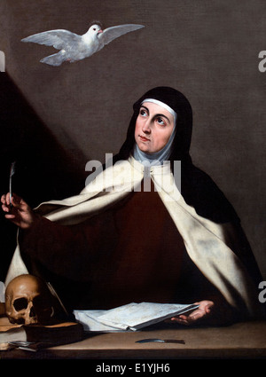 Santa Teresa de Jesus da Jose de Ribera ( Jusepe de Ribera o Giuseppe Ribera ) 1591-1652 Spagna - Spagnolo Foto Stock