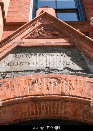 Quattordicesima Ward scuola industriale dei bambini società aiuti, NYC, STATI UNITI D'AMERICA Foto Stock