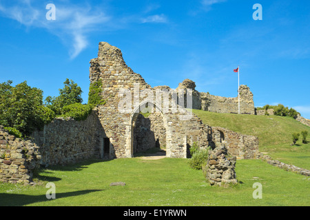 Hastings le rovine del castello di East Sussex England Regno Unito GB Foto Stock