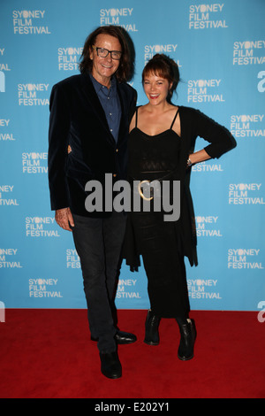 Evento Cinema, 505-525 George Street, Sydney, NSW, Australia. 11 giugno 2014. Charles Waterstreet e Matilde Brown arriva sul tappeto rosso per la premiere australiana dell'ultimo Impresario come parte del Sidney Film Festival. Copyright © 2014 Richard Milnes/Alamy Live News Foto Stock