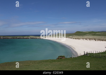 Sabbie breckon yell Shetland Scozia giugno 2014 Foto Stock