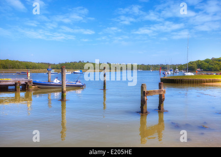 Scudi grandi Hard, Beaulieu, Hampshire, Inghilterra, Regno Unito Foto Stock