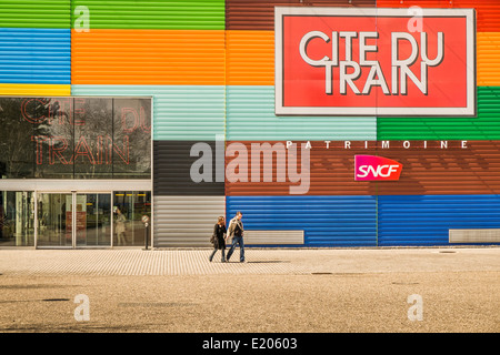 Cite du treno  Railroad Museum, Mulhouse, Alsazia, Francia Foto Stock