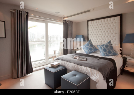 Un Chelsea Creek showhome sviluppo sul Fiume Tamigi vicino a Chelsea, Londra, Regno Unito Foto Stock