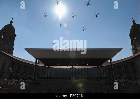 Presidente Zuma's inaugurazione all'Unione edifici, Pretoria. 2014 Foto Stock