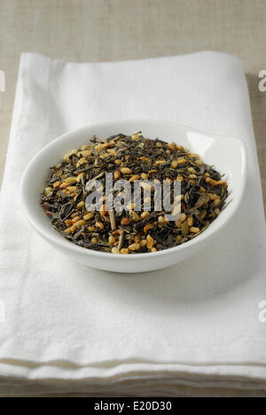 Giapponese Genmaicha tè verde Foto Stock