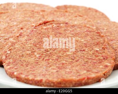 Materie hamburger di carne Foto Stock