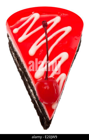 Torta con una ciliegia Foto Stock