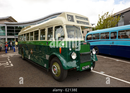 Livrea verde ulster transport leyland bus tiger a Bangor Irlanda del Nord Foto Stock