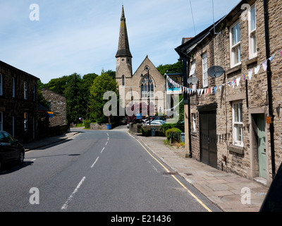 Palmerston street, Bollington, Macclesfield, Cheshire, Regno Unito Foto Stock