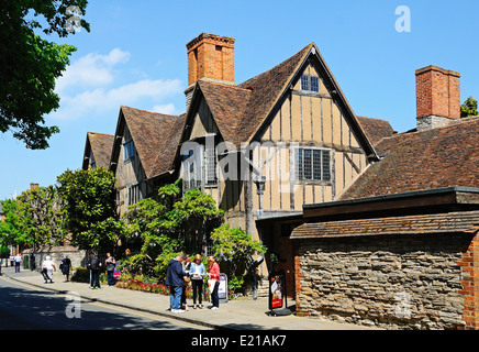 Hall's Croft - Shakespeare casa figlie lungo la Città Vecchia, Stratford-Upon-Avon, Warwickshire, Inghilterra, Regno Unito, Europa. Foto Stock