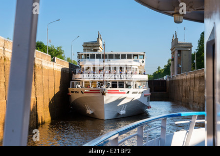 Russia, crociera sul fiume Volga Foto Stock