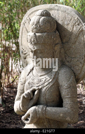 Buddha tibetano da bambù Foto Stock