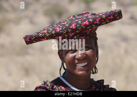 Herero donna, Namibia, Africa Foto Stock