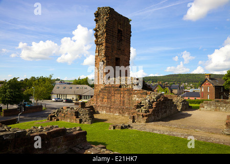 Penrith rovine del castello. Penrith, Cumbria, Inghilterra, Regno Unito. Foto Stock