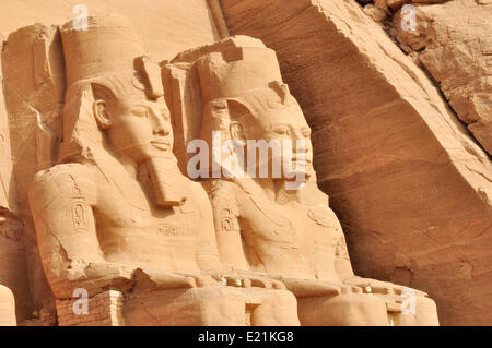 Abu Simbel Grande Tempio in Egitto Foto Stock