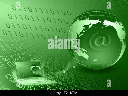 Trasferimento di flussi digitali Foto Stock