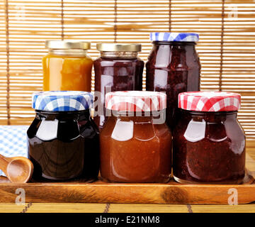 marmellata in vasetti Foto Stock