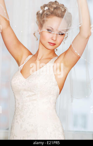 Sposa ottenere pronto Foto Stock
