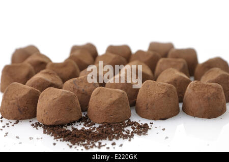 Tartufi di cioccolato Foto Stock