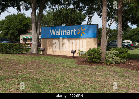 Wal-Mart ingresso nella Florida Centrale USA Foto Stock