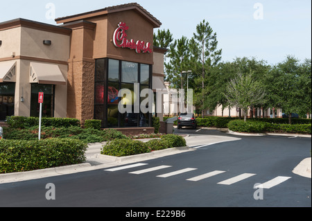 Chick-fil-Un ristorante situato nella Florida Centrale USA Foto Stock