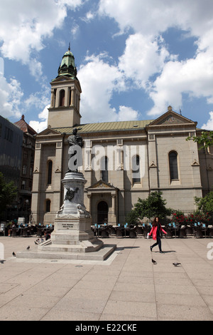 Preradovic Square a Zagabria in Croazia. Foto Stock