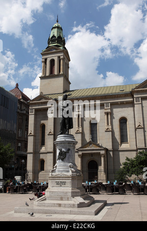 Preradovic Square a Zagabria in Croazia. Foto Stock