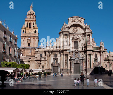 Cattedrale di Murcia - Plaza del Cardenal Belluga Spagna spagnola Andalusia Foto Stock