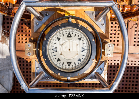 Vista superiore della nave Compass Foto Stock
