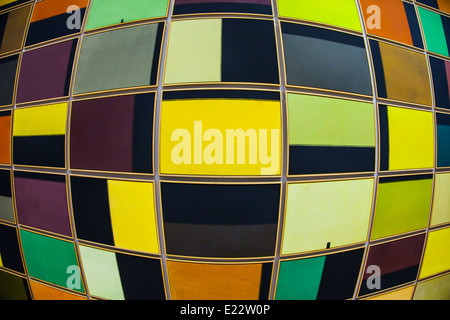 Manipolazione digitale di sfondo colorato in materie tessili. Foto Stock