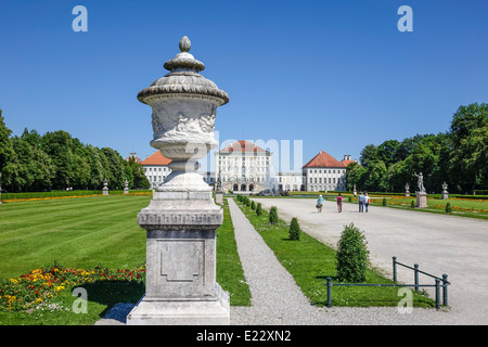Il Palazzo di Nymphenburg a Monaco di Baviera, Baviera, Germania, Europa Foto Stock