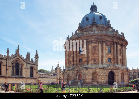 Radcliffe Camera, biblioteca Bodleian Library di Oxford, Oxfordshire, England, Regno Unito Foto Stock