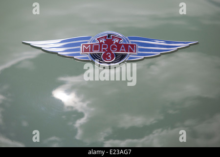 Auto d'epoca ornamento del cofano su una Bentley Foto Stock