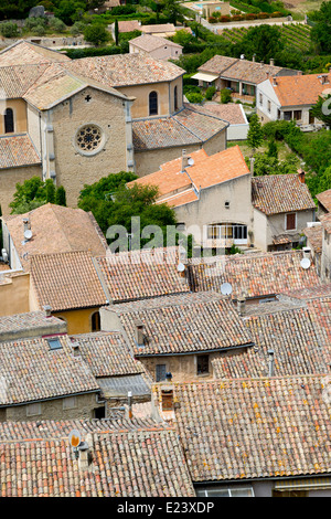 Vista sul villaggio Bonnieux,Provence, Francia Foto Stock