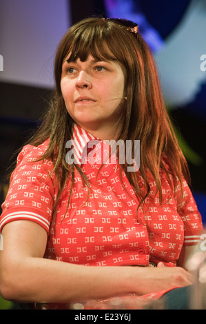 Polly Paulusma in Cambridge University serie 12 donne di oggi, le donne di domani la discussione a Hay Festival 2014 ©Jeff Morgan Foto Stock