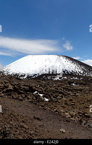 Testa cinder cone, Mauna Loa, Big Island, Hawaii, Stati Uniti d'America Foto Stock