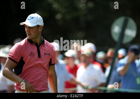 Pinehurst, North Carolina, Stati Uniti d'America. 14 Giugno, 2014. Martin Kaymer (GER) Golf : Martin Kaymer di Germania al terzo foro durante il terzo round della 114U.S. Campionato Open a Pinehurst Resort Country Club n2 corso di Pinehurst, North Carolina, Stati Uniti . © Koji Aoki AFLO/sport/Alamy Live News Foto Stock