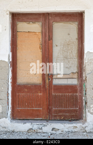 Porta in legno Foto Stock