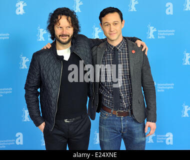 63° Festival Internazionale del Cinema di Berlino (Berlinale) - Don Jon's Addiction - Photocall con: Ram Bergmann,Joseph Gordon-Levitt Dove: Berlino, Germania Quando: 08 Feb 2013 Foto Stock