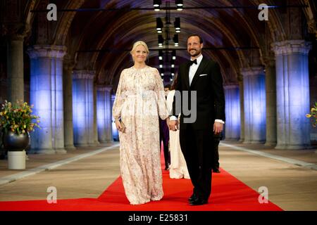 La regina Beatrice dei Paesi Bassi ospita una cena di Gala in anticipo della sua abdicazione dotate: Crown Prince Haakon,Crown Princess Mette-Marit dove: Amsterdam, Paesi Bassi Quando: 29 Apr 2013 Foto Stock