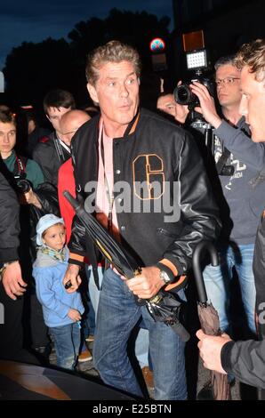 Gumball 3000 Supercars comincia a Varsavia con: David Hasselhoff dove: Varsavia, Mazowieckie, Polonia quando: 22 maggio 2013 Cre Foto Stock