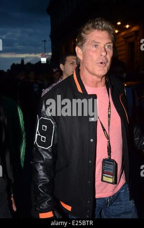 Gumball 3000 Supercars comincia a Varsavia con: David Hasselhoff dove: Varsavia, Mazowieckie, Polonia quando: 22 maggio 2013 Cre Foto Stock