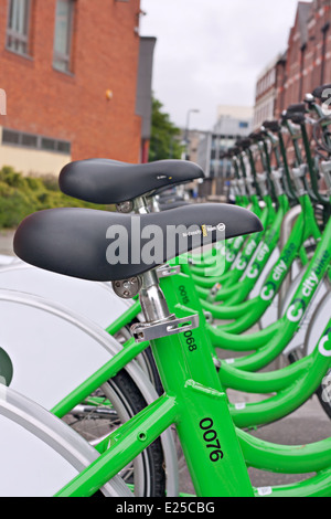 City Bike progetto varato in Liverpool Regno Unito nel maggio 2014 Foto Stock