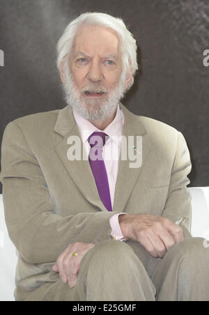 La 53a Monte Carlo TV Festival - 'Attraversamento linee' - Photocall con: Donald Sutherland dove: Monaco, Monaco quando: 10 Giu 2013 Foto Stock