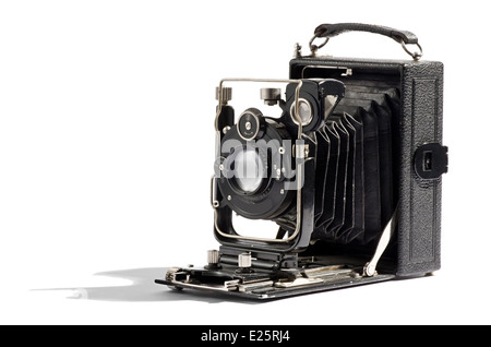 Vecchio vintage fotocamera a soffietto Foto Stock